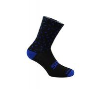 SIX2 Merinos Socks, Unisex Adult, Black/Blue Line, I