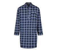 Socks Uwear Champion Mens Brushed Cotton Canterbury Checked Nightshirt Sleepwear Blue Check 3XL