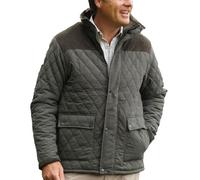 Socks Uwear Mens Lewis Country Estate Quilted Fleece Coat - Olive - Large