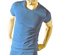 Socks Uwear Mens Thermal Short Sleeve T Shirt Vest Underwear Blue XL