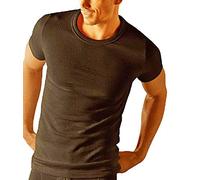 Socks Uwear Mens Thermal Short Sleeve T Shirt Vest Underwear Charcoal XXL