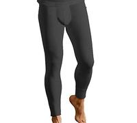 Socks Uwear Mens Winter Thermal Long John Underwear - Black - L