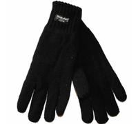 Socks Uwear New Ladies Warm Knitted Winter High Cuffed Gloves Thermal Thinsulate Lined Black