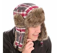 Socks Uwear New Mens Womens Unisex Fur Plaid Check Trapper Warm Winter Thermal Hat A821 Grey 57cm