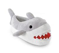 Socks Uwear SlumberzzZ Boys Novelty 3D Shark Design Fullback Slippers Grey 11/12 UK Child