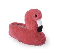 Socks Uwear SlumberzzZ Womens Novelty Plush Flamingo Fullback Slippers Fuchsia 7/8 UK