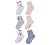 Socks with seahorse and shell pattern for girls Sterntaler (x6) Blanc 27/30