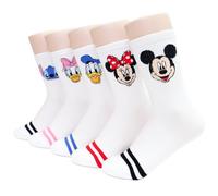 Socksense Cartoon Character Series Women's Original Crew Socks, M Family_5pairs, One Size