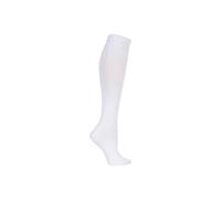 SOCKSHOP 1 Pair Plain Bamboo Knee High Socks with Comfort Cuff & Smooth Toe Seams in White | Size: 9-12 SockShop White 9-12