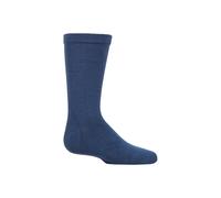 SOCKSHOP 1 Pair Plain Bamboo Socks with Comfort Cuff & Smooth Toe Seams in Mid Blue | Size: 4-5.5 SockShop Mid Blue 4-5.5