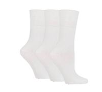 SockShop 12 pairs Mens Cotton Gentle Grip 6-11 uk Socks White