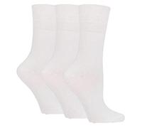 SockShop 6 Pairs Ladies Non Elastic 4-8 Cotton Socks White