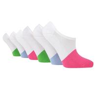 SockShop 6 Pairs Wildfeet Ladies Half Cushioned Bamboo Shoe Liner Socks (UK, Numeric, 4, 8, Regular, Regular, 6 x Pink/Blue/Green)