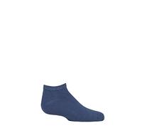 SockShop Boys and Girls Plain Bamboo No Show Socks with Smooth Toe Seams Pack of 1 Denim 4-5.5 Kids (13-14 Years)