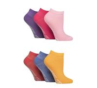 SockShop Dare to Wear Ladies Pique Knit Patterned Trainer Socks Pack of 6