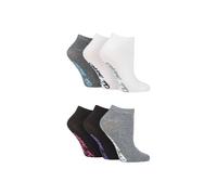 SOCKSHOP Dare to Wear Women's 6 Pair Dare to Wear Patterned & Plain Trainer Socks | Size: 4-8 SOCKSHOP Dare to Wear Multicolor 4-8