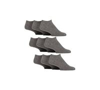 SOCKSHOP Gentle Grip Men's 9 Pack Diabetic Trainer Socks, Swollen Feet Wide Ankle Socks in Grey | Size: 6-11 SOCKSHOP Gentle Grip Grey 6-11
