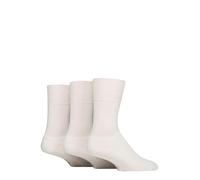 SockShop Gentle Grip Men's Sports Socks 3 Pairs Size 6-11 White