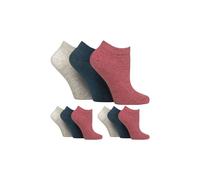 SOCKSHOP Gentle Grip Women's 9 Pairs Diabetic Trainer Socks | Ankle Socks Swollen Feet in Dark Grey | Size: 4-8 SOCKSHOP Gentle Grip Dark Grey 4-8
