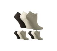 SOCKSHOP Gentle Grip Women's 9 Pairs Diabetic Trainer Socks | Ankle Socks Swollen Feet in Grey | Size: 4-8 SOCKSHOP Gentle Grip Grey 4-8