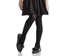 SockShop Girls’ Plain Bamboo Tights - Soft, Seamless, Breathable Comfortable Tights, Kids School Uniform, Black, Navy, Grey,Solid Colour 1 Pack