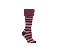 SOCKSHOP Heat Holders Women's 1 Pair 2.3 TOG Hellebore Cosy Cuff Wellington Boot Socks in Dark Red | Size: 4-8 SOCKSHOP Heat Holders Dark Red 4-8