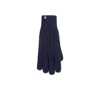 SOCKSHOP Heat Holders Women's 1 Pair Willow Cable Gloves in Navy | Size: S/M SOCKSHOP Heat Holders Navy S/M