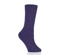 SockShop Iomi Footnurse Men’s and Ladies’ Oedema Extra Wide Cotton Socks, Stretchable Seamless Wide-Fit Socks in a Variety of Colours and Sizes, Pack of 1 Pair