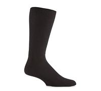 SockShop Iomi Footnurse Mens and Ladies Oedema Extra Wide Cotton Socks Pack of 1 Black 9-12