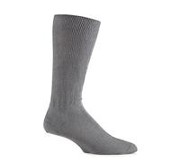 SockShop Iomi Footnurse Mens and Ladies Oedema Extra Wide Cotton Socks Pack of 1 Grey 9-12