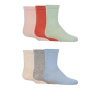 SockShop Kids Bamboo School Socks - Boys Girls Plain Striped Breathable, Soft, Cooling Socks Comfort Cuff Smooth Toe Seams 6 Pairs Fashion Mix Plain 6-8.5 Kids (1-3 Years)