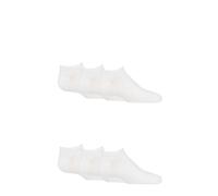 SockShop Kids Bamboo Trainer Socks - Boys & Girls, Plain, Soft & Breathable with Smooth Toe Seams 6 Pair Multipack Ages 1-14 Years White 12.5-3.5 (8-12 Years)