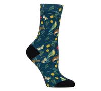 Sockshop Ladies Novelty Socks | Funny Colourful Floral Patterned Socks 4-7 UK - 4-8 UK - Birds / Fruit