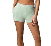 SockShop Lazy Panda Ladies’ Bamboo Loungewear Selection, Tops, Vests, Shorts and Bottoms in Plains and Stripes, Sizes 10 to 16, Soft and Breathable, Pack of 1 Green Shorts 12