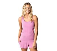 SockShop Lazy Panda Ladies’ Bamboo Loungewear Selection, Tops, Vests, Shorts and Bottoms in Plains and Stripes, Sizes 10 to 16, Soft and Breathable, Pack of 1 Pink Vest Top 12