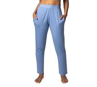 SockShop Lazy Panda Ladies’ Bamboo Loungewear Selection, Tops, Vests, Shorts and Bottoms in Plains and Stripes, Sizes 10 to 16, Soft and Breathable, Pack of 1 Blue Classic Pants 16