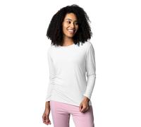 SockShop Lazy Panda Ladies’ Bamboo Loungewear Selection, Tops, Vests, Shorts and Bottoms in Plains and Stripes, Sizes 10 to 16, Soft and Breathable, Pack of 1 White Long Sleeved Top 12