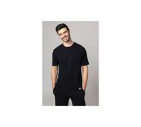 SOCKSHOP Lazy Panda Men's 1 Pack Bamboo Loungewear Selection T-Shirt in Black | Size: Medium SOCKSHOP Lazy Panda Black M