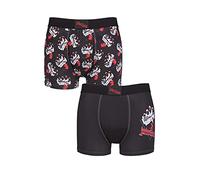 SockShop Men’s Judas Priest Exclusive to Gift Boxed Classic Rock and Heavy Metal Boxer Shorts - Pack of 2 Assorted Designs - Quirky Gift Ideas for Him