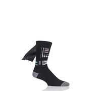 SockShop Mens 1 Pair Disney Star Wars Darth Vader Cape Socks 12-14 Mens Black