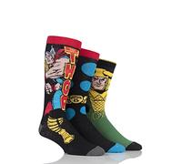 SockShop Mens 3 Pair Marvel Thor and Loki Cotton Socks