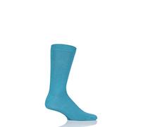 SockShop Mens Colour Burst Plain Bamboo Socks with Smooth Toe Seams Pack of 1 Beneath The Waves 6-11
