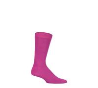 SockShop Mens Colour Burst Plain Bamboo Socks with Smooth Toe Seams Pack of 1 Kiss From A Rose 12-14