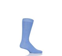 SockShop Mens Colour Burst Plain Bamboo Socks with Smooth Toe Seams Pack of 1 Mr Blue Sky 12-14