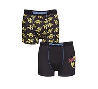 SockShop Mens Megadeth Exclusive to Gift Boxed Classic Rock Heavy Metal Boxer Shorts Pack of 2 Black XL