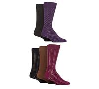 SockShop Men's Natural Bamboo Socks Various Designs Everyday Wear Plain, Patterned, Bright and Colourful 5 Pair Pack (UK, Numeric, 7, 11, Regular, Regular, Micro Dash)