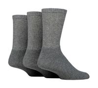Sockshop Mens Plain Crew Sport Socks - Soft Cotton Everyday Athletic Socks (Multipack Options) - 6-11 UK - Grey - 3 Pack