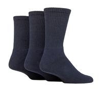 Sockshop Mens Plain Crew Sport Socks - Soft Cotton Everyday Athletic Socks (Multipack Options) - 6-11 UK - Navy - 3 Pack