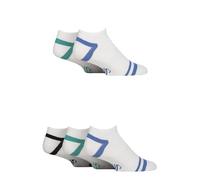 SockShop Mens Sports Socks Trainer - Sport Performance, Low, Short, Cushioned, Arch Support for Gym, Exercise, Plain, 5 Pair Pack Size 7-11 Mens White