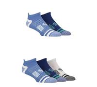 SockShop Mens Sports Socks Trainer - Sport Performance Technical, Low, Short, Cushioned, Arch Support for Gym, Exercise, Plain, 5 Pair Pack Size 7-11 Mens Multi
